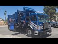 Republic Services of Las Vegas 3 Heil and McNeilus Garbage Trucks on Saturday Recycle and Trash!!!!!