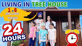 Challenge - Living in Tree House - 24 Hours | RS 1313 STORIES