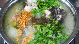 Anh Lee BTR | Cách nấu Cháo Cá Lóc hương vị Miền Tây rau đắng nấm rơm trong vòng 8 phút