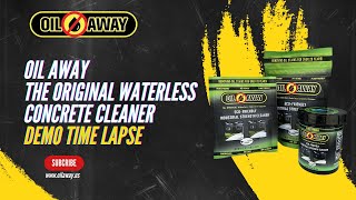 Oil Away Waterless Concrete Cleaner Time Lapse Remove Oil Stains from Driveway Effortlessly