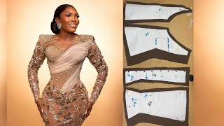 How to make a lace corset dress. (Part 2) | Making the corset top