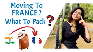 What to pack for FRANCE: International Students  \u0026 On-site Employees | INDIA TO FRANCE | Telugu vlog