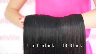 Choosing right color Clip in hair extensions 20\