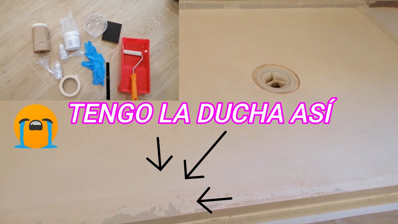 Como Reparar Plato De Ducha De Resina. Hazlo Tu Mismo - YouTube