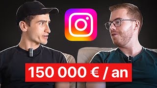 Paul, 24 ans, 150.000€ par an avec un compte Instagram