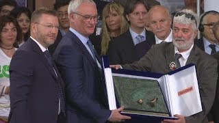 Ranieri honoured in Italy for title win