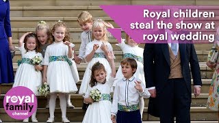 Royal children steal the show at Princess Eugenie's wedding