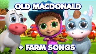 Old MacDonald + Farm Animal Songs | Nursery Rhymes | Kids Songs