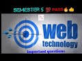 WEB TECHNOLOGY 👉PERIYAR UNIVERSITY SYLLABUS -IMPORTANT QUESTIONS 💯 PASS 🔥#education #webtechnology