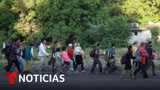 Ya son menos de 1,000 los migrantes en la caravana en México | Noticias Telemundo