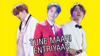 'Tune Maari Entriyaan' ft. BTS YoonMinHope | BTS YoonMin,JiHope,SoPe Hindi fmv | BTS Hindi fmv