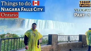 Niagara Falls | Journey behind the falls & Whirlpool AeroCar | Canada | Vlog 22 Part 1 | 1080p