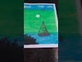 how to draw a boat scenery with oil pastels#youtube  video#short