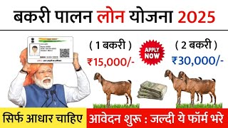 Bakri Palan Business Loan 2025 | Goat Forming Loan Rs 3 lakh to 50 Lakh