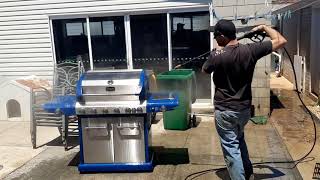 HOW TO CLEAN A MASPORT BBQ USING PRESSURE CLEANER LIKE A PRO 😅😂