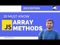 JavaScript Array Methods | 20 Must know JS Methods in 2023