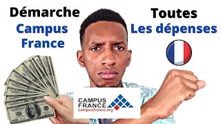 Campus France: Quels sont les frais pour étudier en France? la somme totale d'argent qu'il vous faut
