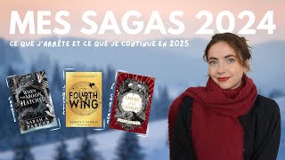 BILAN DE MES SAGAS 2024 📖 Ce que j'arrête et ce que je continue en 2024