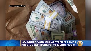 150 Stolen Catalytic Converters Found Piled Up San Bernardino Living Room