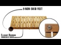 natural bamboo bath floor mat deluxe