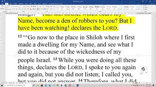 Bible Reading Jeremiah 6~7 NIV 영어성경 예레미아 6~7