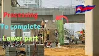 Processing of Construction of Morodok Techo Flyover is Nearly Complete 20-Feb-2025