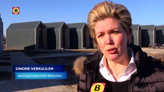 Eerste kleine en verplaatsbare huizen van bouwbedrijf Heijmans staan in Veldhoven