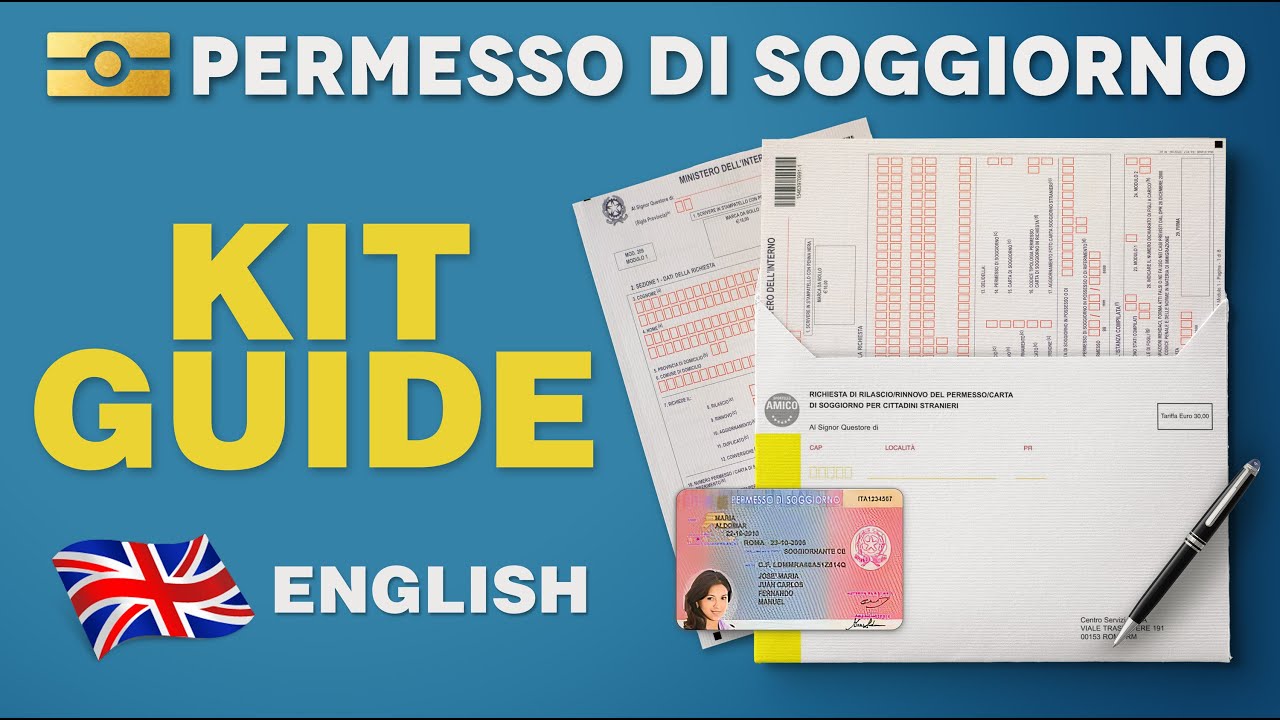 PERMESSO Di SOGGIORNO 🇬🇧 KIT Compilation Guide / Tutorial (2022 English ...