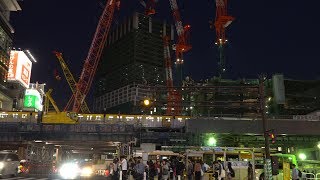 東京メトロ銀座線渋谷駅移設工事の建設状況（2017年5月20日）