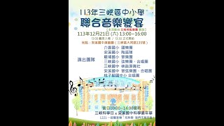 113三峽區中小學聯合音樂饗宴-龍埔國小管樂\u0026安溪國中弦樂合奏