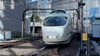 【今年引退したロマンスカーVSE、団体列車で復活！】小田急ロマンスカー　VSE 50000形50001F  ナイトツアー列車　返却回送　新宿〜南新宿を通過！