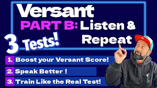 Boost Your Versant Score! Part B Listen & Repeat Practice
