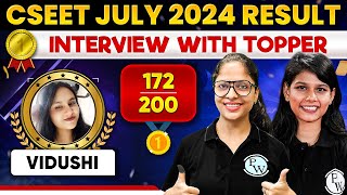 CSEET Result July 2024 Topper Vidushi (Marks- 172/200) 🤩