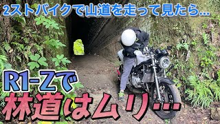 オフ車に憧れて林道ツーリングしてみたら…【R 1-Z】【２ストバイク】