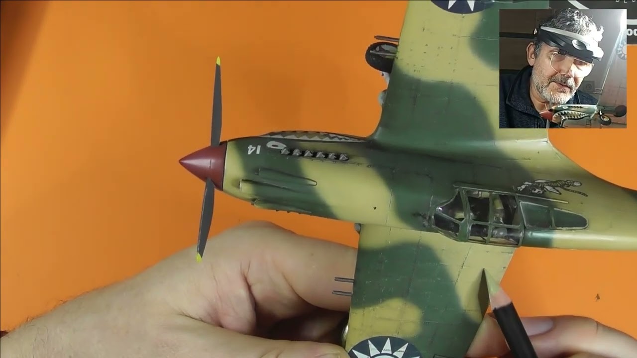 Curtiss P-40B Tiger Shark 1:48 Monogram - Full Build Vol.17 - YouTube