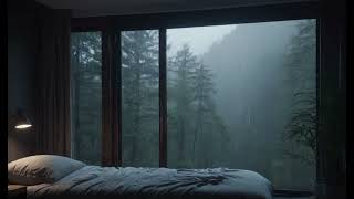 Fall Asleep heavy thunder rain sounds - Soothing Rain | Music Therapy | Study , ASMR