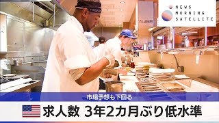 米求人数 3年2カ月ぶり低水準　市場予想も下回る【モーサテ】