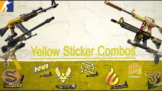 CS2 full YELLOW loadout with CHEAP and EXPENSIVE options