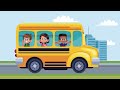 Wheels On The Bus | Nursery Rhymes | HipHop Kids