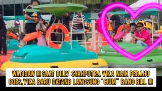 Wadidaw 🤭 saat Billy syahputra vika naik perahu goes, vika baru datang langsung cium bang bill🏃‍♂️💨