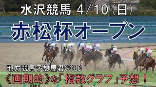 水沢競馬【赤松杯オープン】4/10(日) 11R《地方競馬 指数グラフ・予想・攻略》