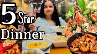 ඇතිවෙන්න Seafood කෑවා🍤 ANNIVERSARY CELEBRATION AS SUBSCRIBERS WANT|Cinnamon Grand Lagoon Restaurant