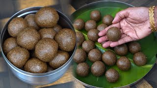 உடலை வலுப்படுத்தும் கருப்பு உளுந்து எள் உருண்டை💪ulundhu  urundai in tamil | healthy sweet recipe