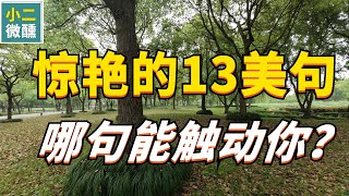 惊艳的古诗词13美句，哪句能触动你？