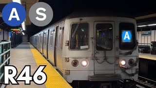 IND Rockaway: R46 (A) and (S) trains @ Beach 90th Street (Last day before Rockaways Shutdown)