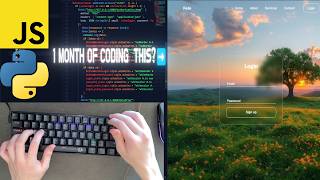 ASMR Programming | Can a Beginner Code This in 30 Days? (Python + JavaScript Registration Menu)