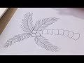 how to illustrate a palm tree