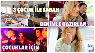 3 ÇOCUKLA BIR SABAHIM, BENİMLE HAZIRLAN SON BAHAR BULUŞMA! GÜNLÜK LONDRA EV HALLERI VLOG