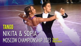 Tango = Nikita Kulpin \u0026 Sofia Surnakova = Moscow Championship 2023 Youth Ballroom 2R