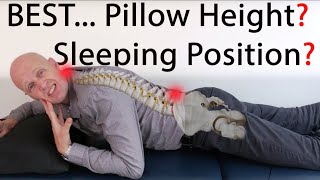 Best sleeping positions & pillow height for back pain, neck pain & headaches
